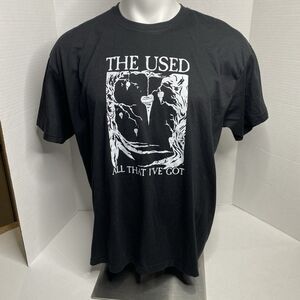 Vintage The Used All That I’ve Got Black Unisex Shirt Size XL